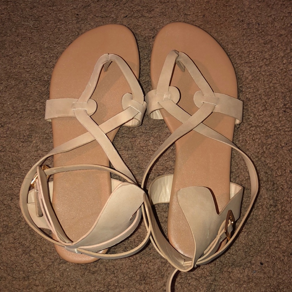 Beige sandals